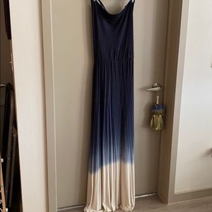 Young, Fabulous & Broke Blue Tie Dye Maxi Dress
